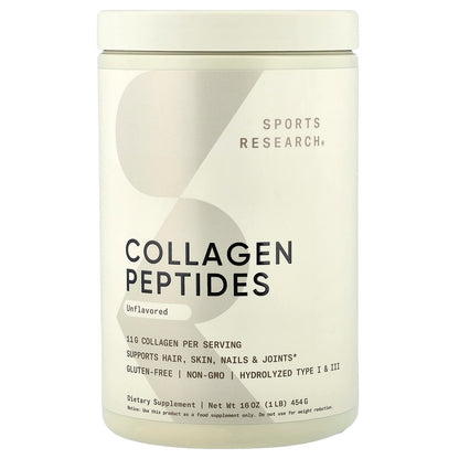 COLLAGEN PEPTIDES 16 OZ - SPORTS RESEARCH