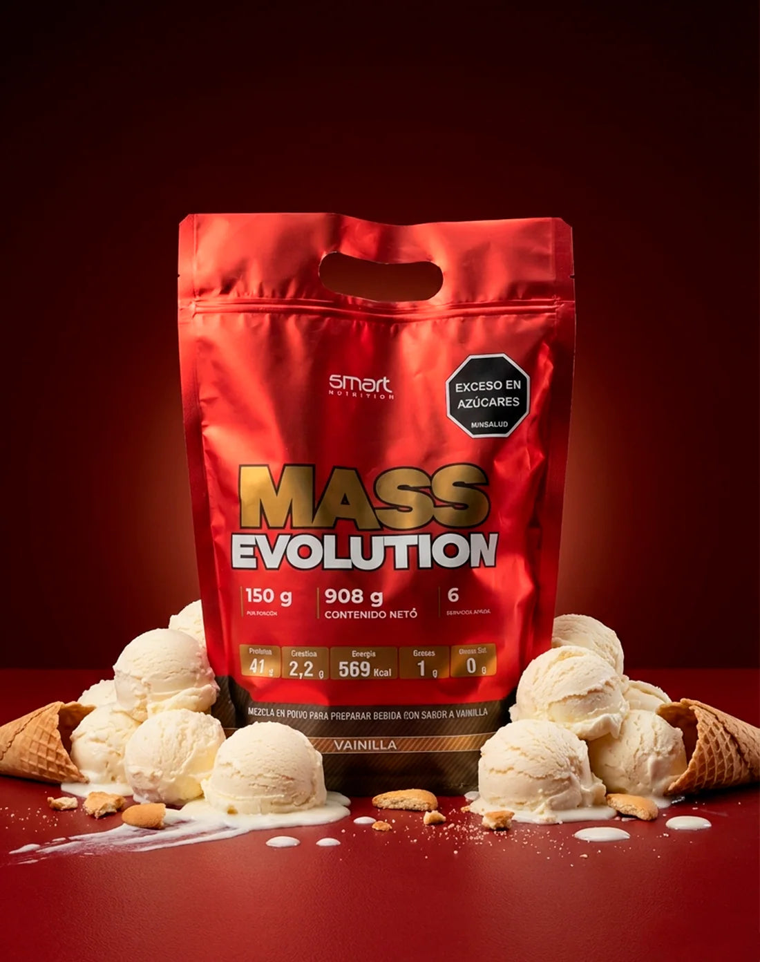 MASS Evolution 2 lb Vainilla - Smart Nutrition