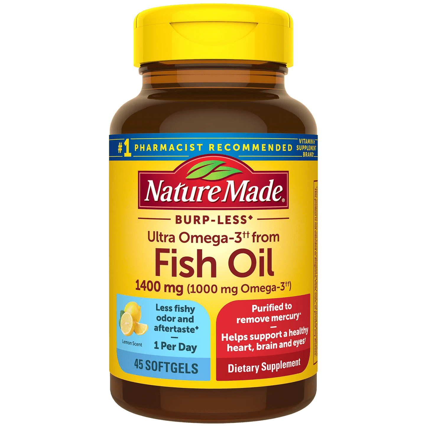 OMEGA 3 1400 MG x 45 SOFTGELS NATURES MADE