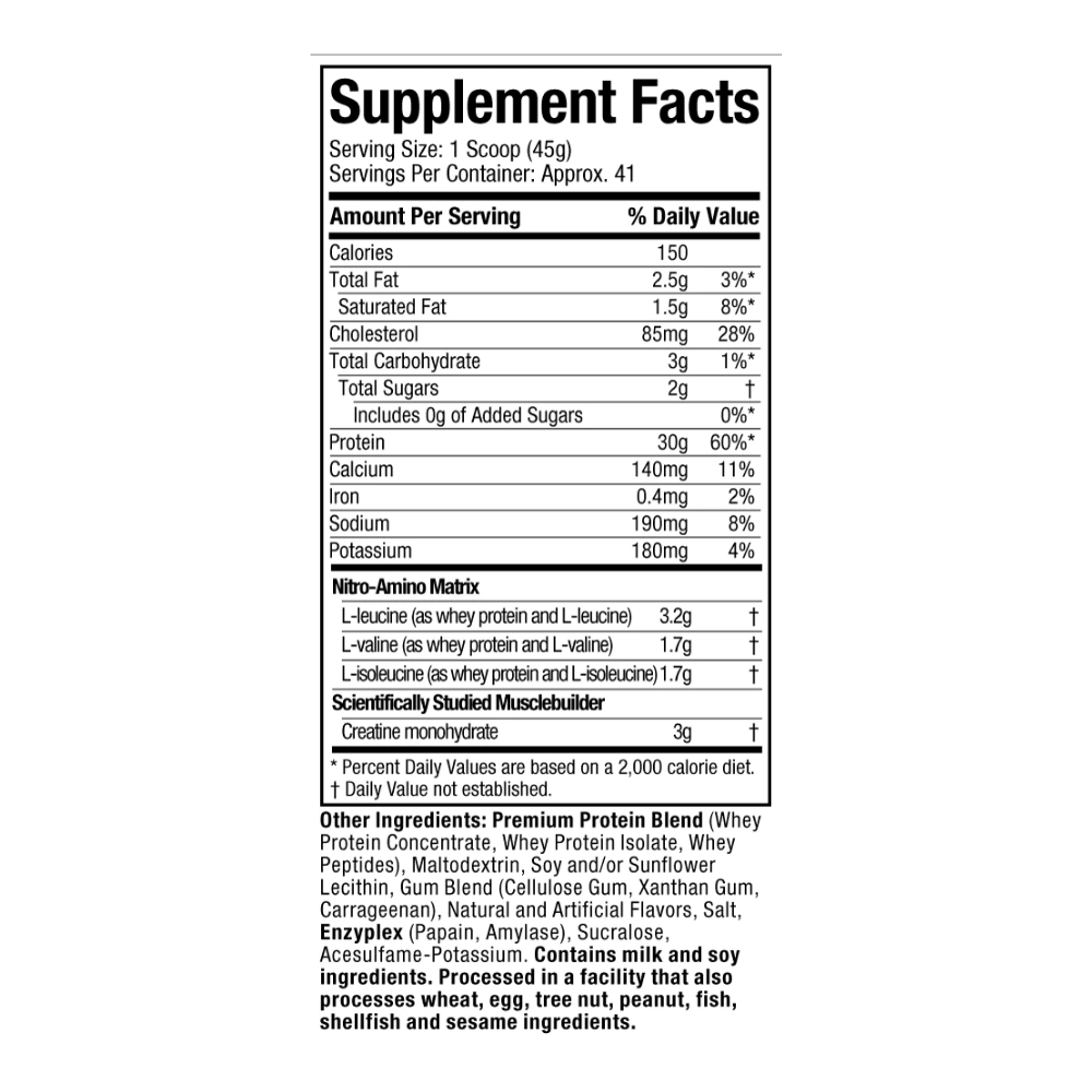 Nitro Tech 4 lb Vainilla Cream - MuscleTech