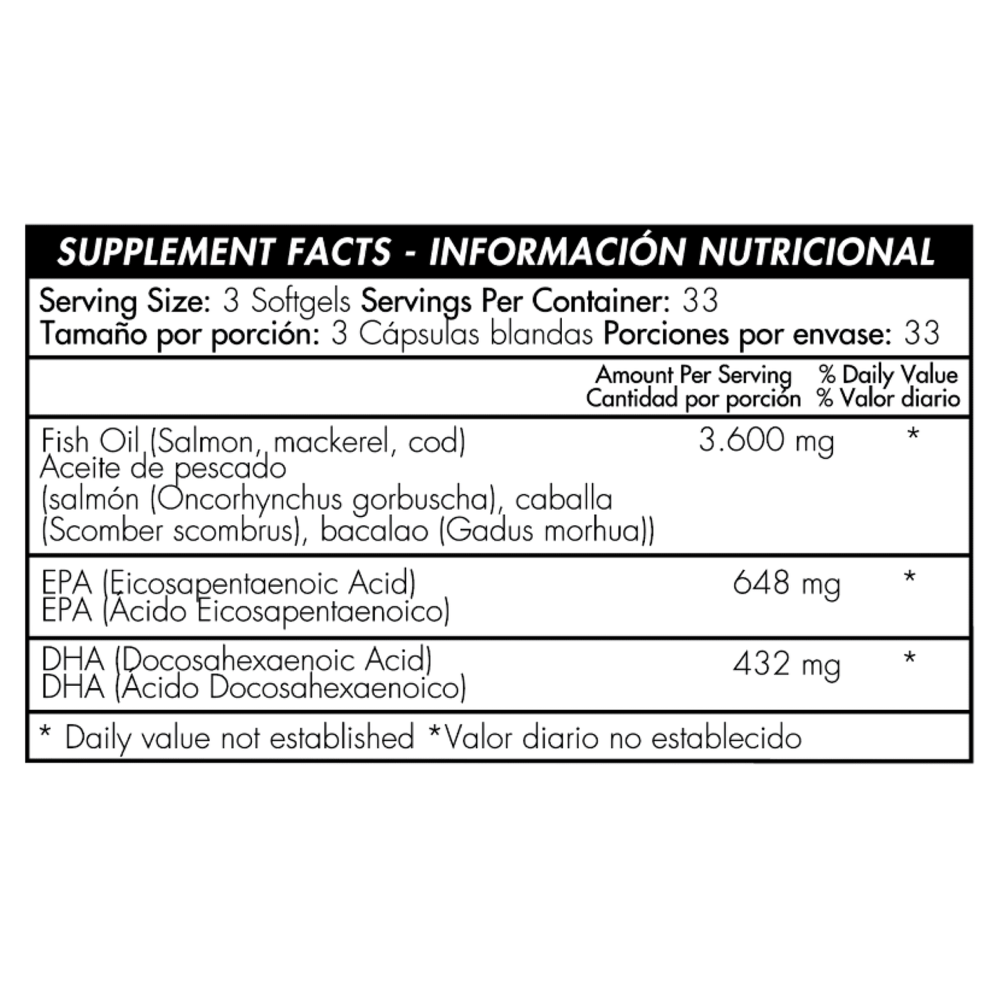 Omega-3 Fish Oil 1200mg 100s