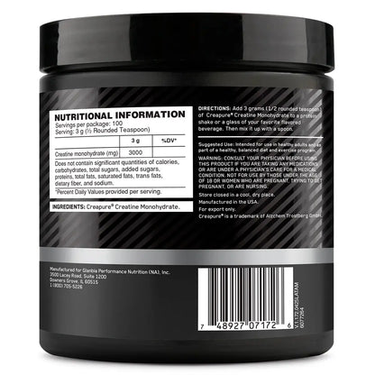 PLATINUM CREATINE MONOHYDRATE POWDER CREAPURE - OPTIMUM NUTRITION
