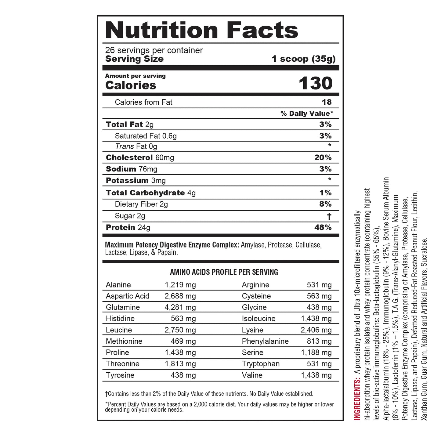 PROTIZYME STRAWBERRY CREME 4 LB 52 SERVICIOS - METABOLIC NUTRITION