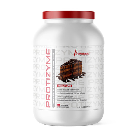 PROTIZYME CHOCOLATE CAKE 4 LB / 52 SERV - METABOLIC NUTRITION