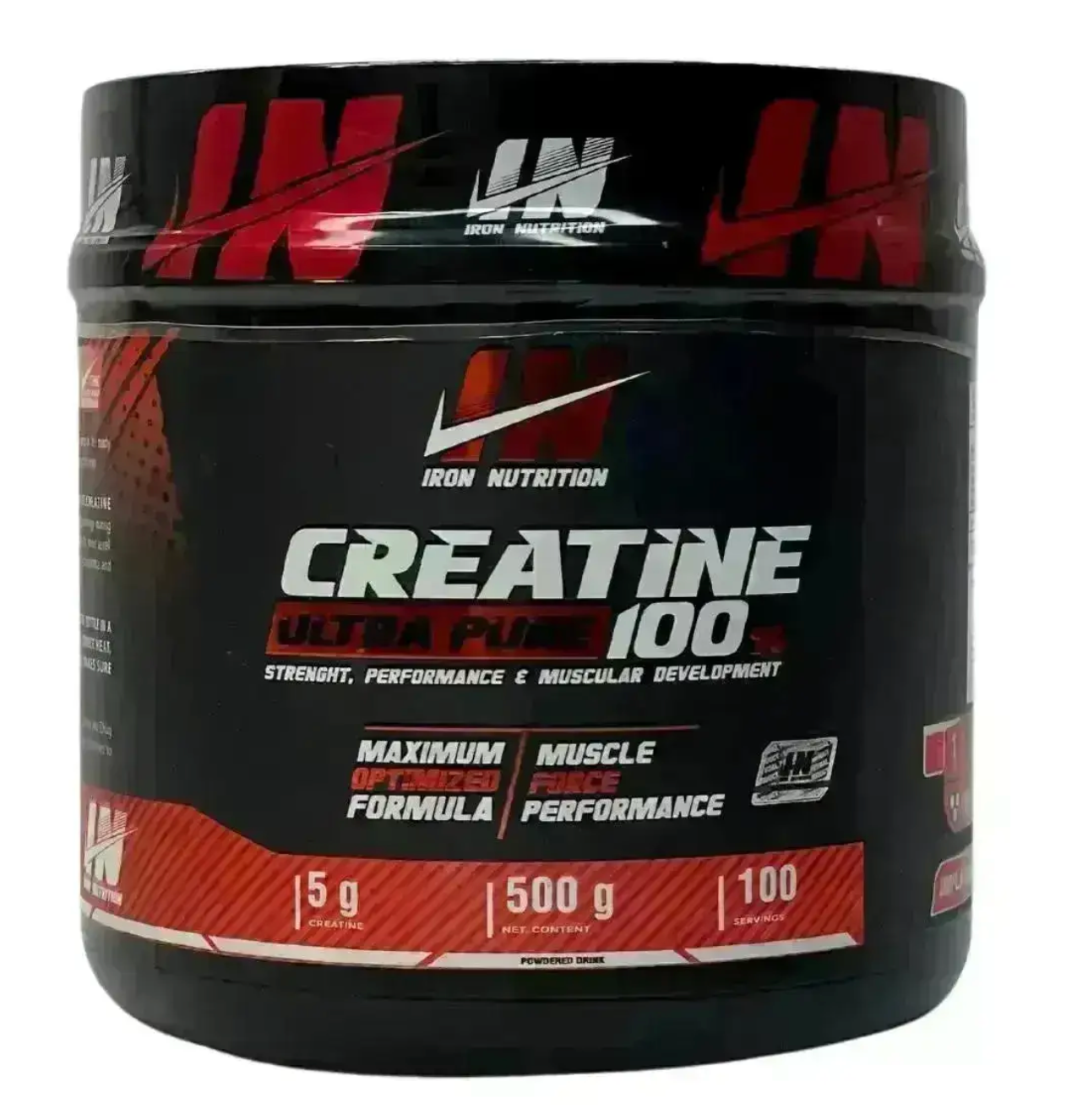CREATINA ULTRA PURE 100 SERVICIOS - IRON NUTRITION