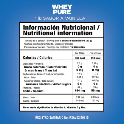WHEY Pure 1 lb - Smart Nutrition
