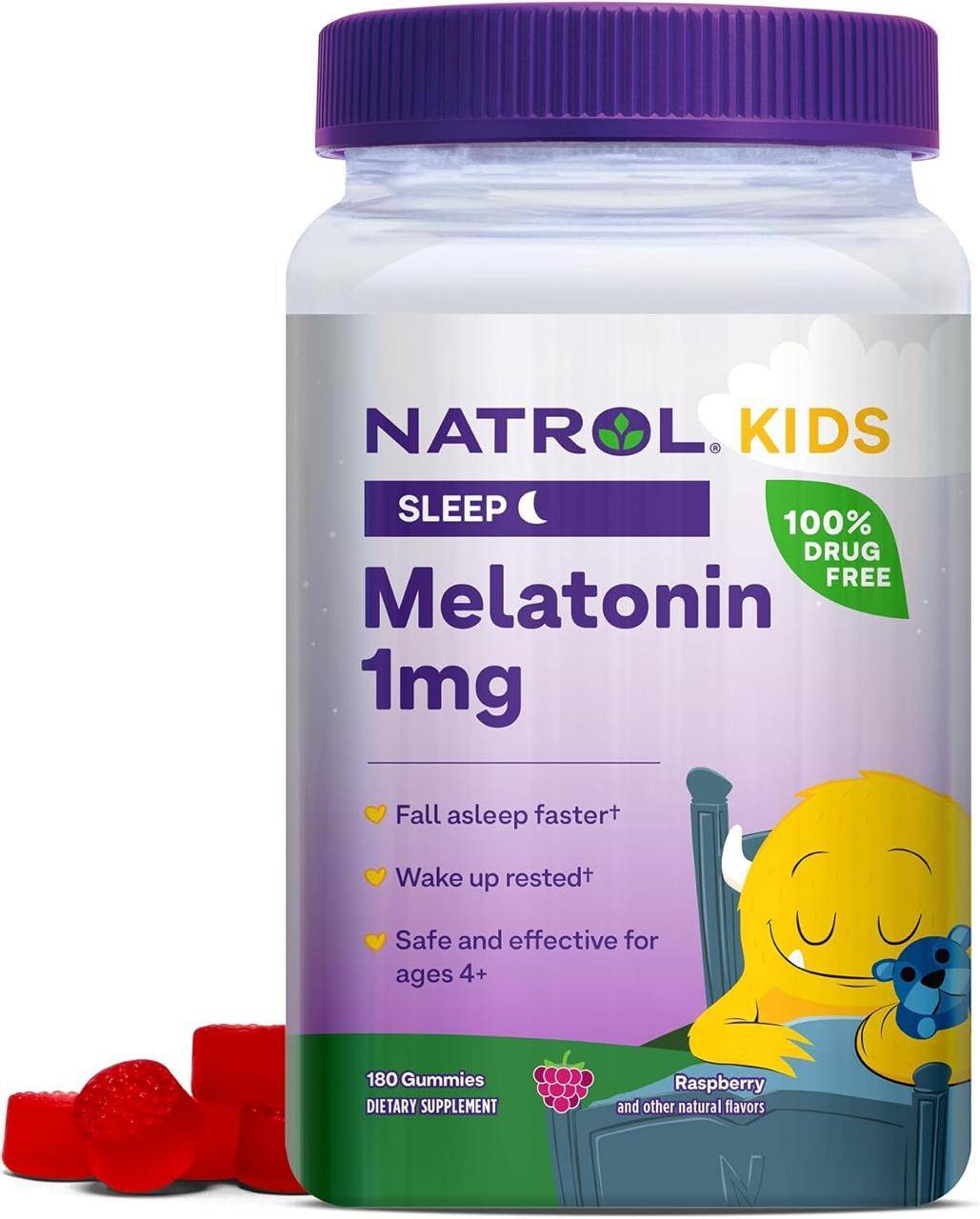 MELATONINA 1 MG PARA NI„OS X 180 GOMAS NATROL