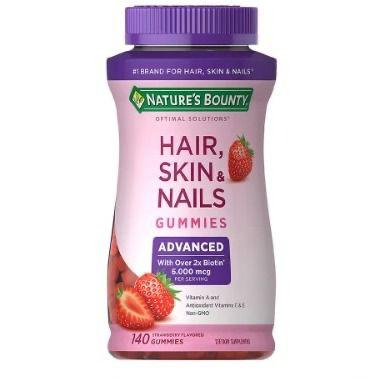 HAIR SKIN & NAILS ADVANCED 140 GOMITAS - NATURE'S BOUNTY