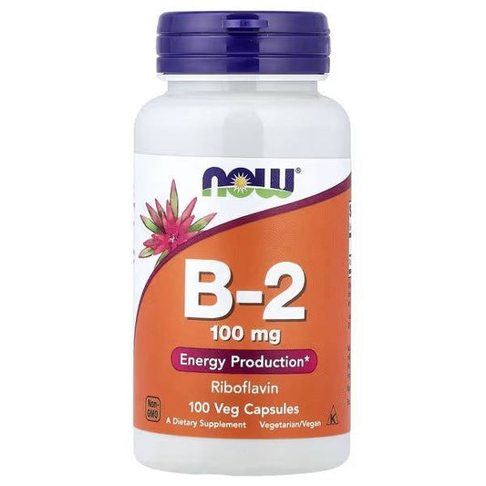 B-2 100 mg NOW 100 - CAPS