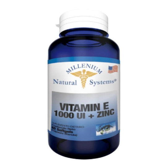 Vitamina E 1000 Ui Zinc 60 Sg - Natural Systems