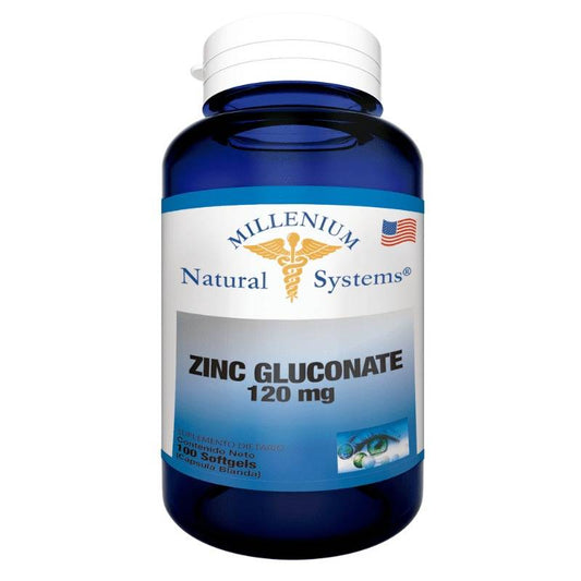 Zinc Gluconate 120 mg 100 Softgels Systems