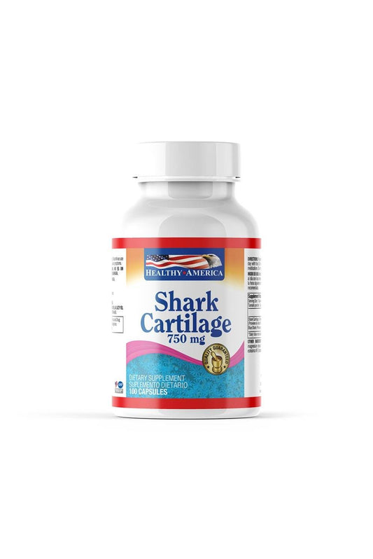 SHARK CARTILAGE 750 MG 100 CAPSULES - HEALTHY AMERICA