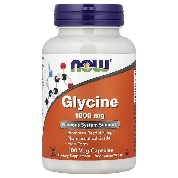 Glycine 1000 mg x 100 caps - NOW