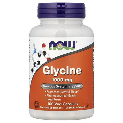 Glycine 1000 mg x 100 caps - NOW