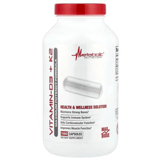 VITAMINA D3 + K2 METABOLIC 180 CAPS