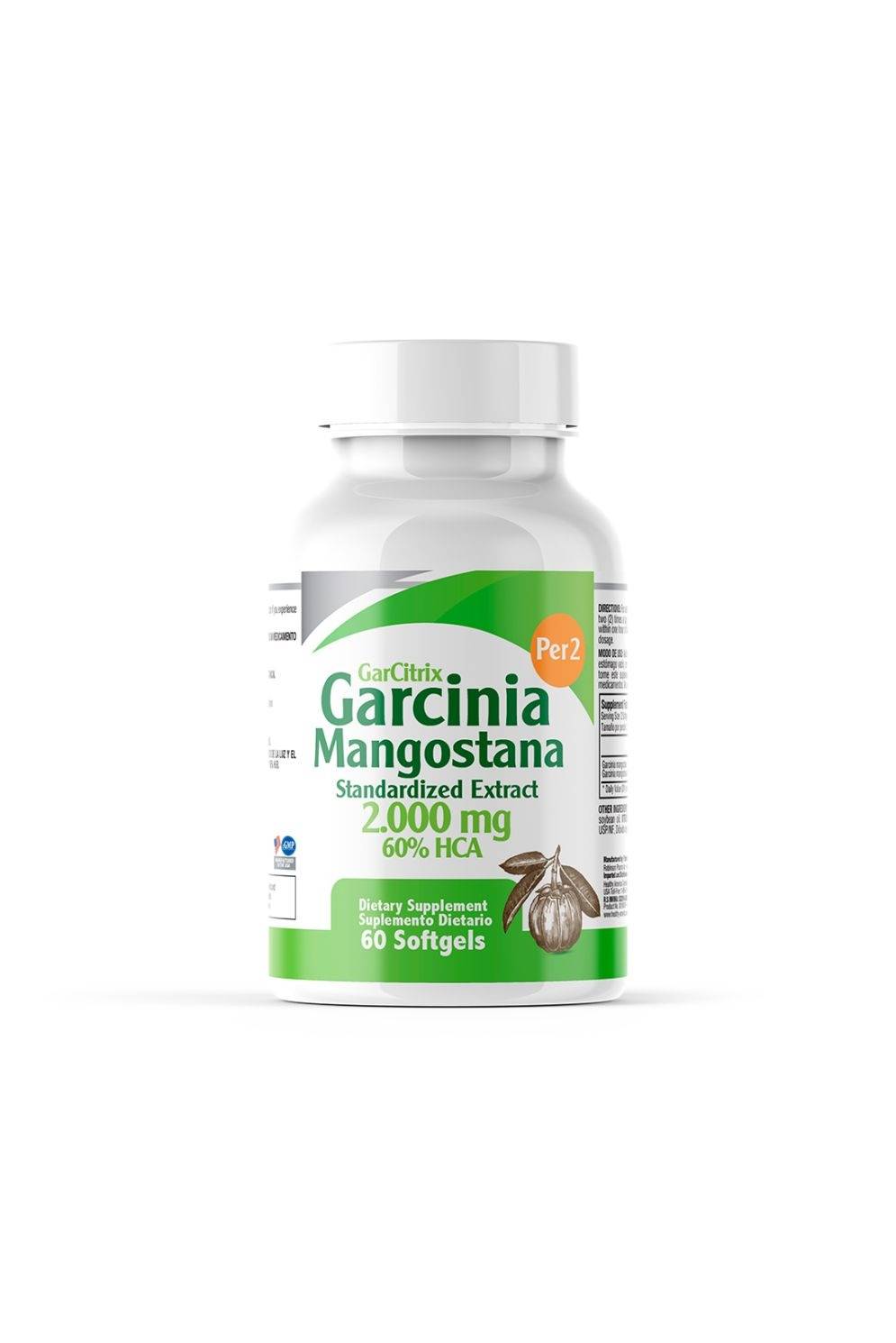 GARCINIA MANGOST 2,000 MG 60 SOFTGELS - GARCITRIX