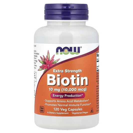BIOTIN 10 MG NOW 120 - CAPS