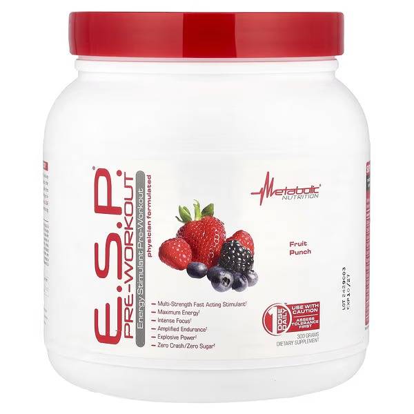 Esp Pre Workout Fruit Punch Metabolic