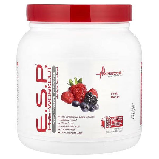 Esp Pre Workout Fruit Punch Metabolic