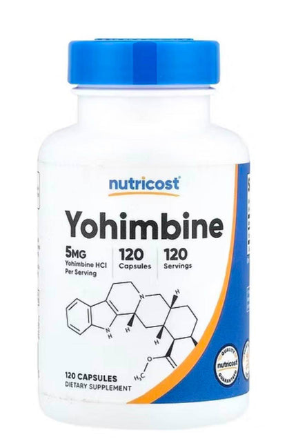 YOHIMBINE HCL 5 MG 120 CAPSULAS - NUTRICOST