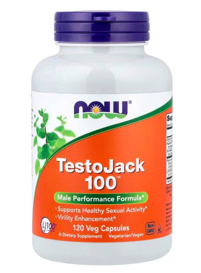 TESTOJACK 300 MG 60 CAPSULAS - NOW FOODS