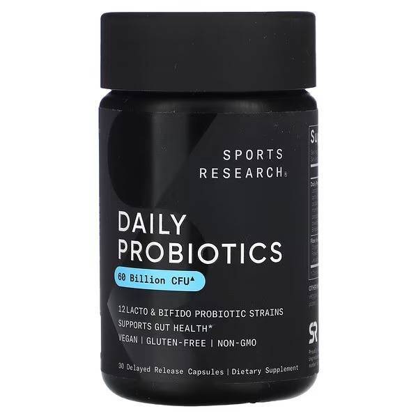 PROBIOTICS 60 BILLION CFU 30 CAPSULES SPORTS RESEARCH