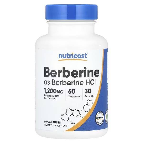 BERBERINE 1200 MG 60 CAPSULES NUTRICOST