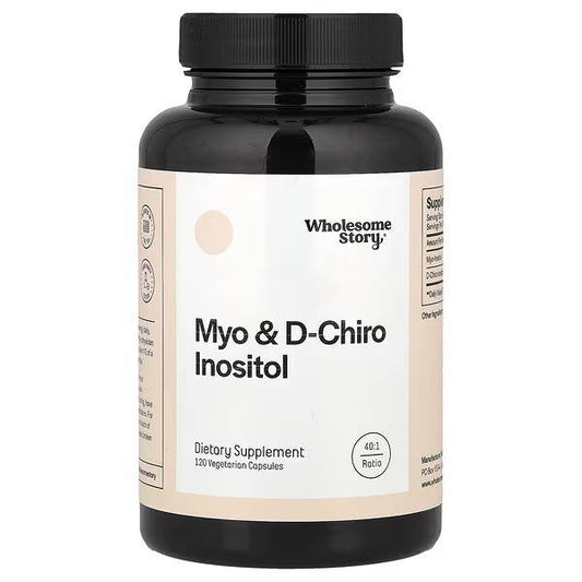 MYO & D-CHIRO INOSITOL 40:1 RATIO 120 CAPSULES WHOLESOME STORY