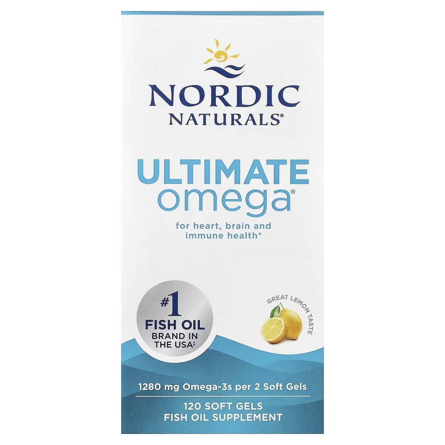 ULTIMATE OMEGA 1280 MG 120 SOFTGELS NORDIC NATURALS