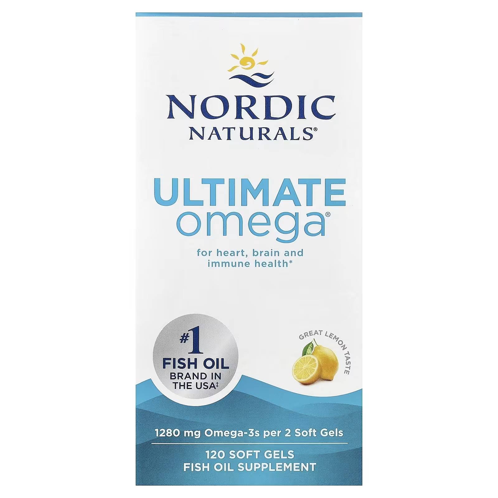 ULTIMATE OMEGA 1280 MG 120 SOFTGELS NORDIC NATURALS