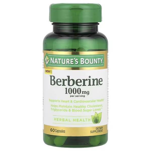 BERBERINE 1000 MG 60 CAPSULES NATUREÕS BOUNTY