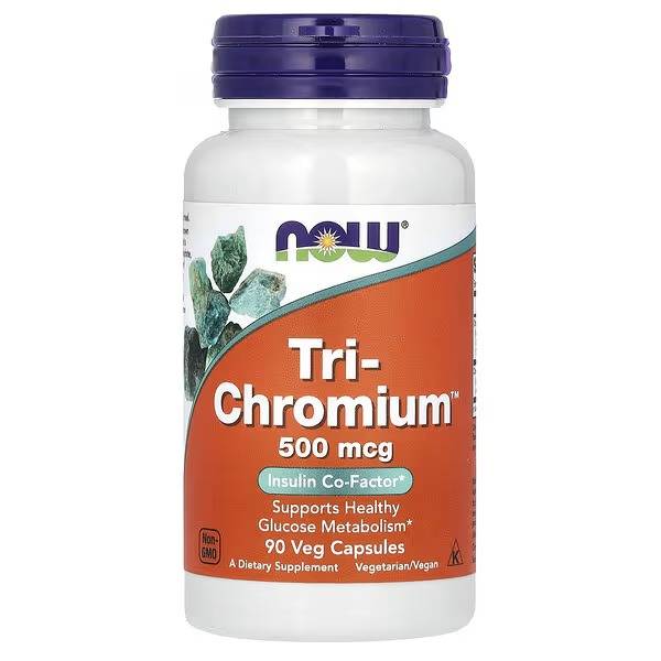 TRI-CHROMIUM 500 MCG + CINNAMON 90 CAPS NOW