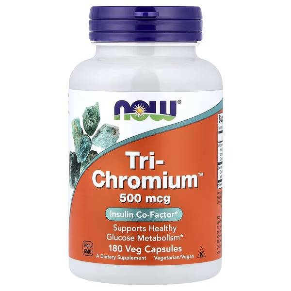 TRI-CHROMIUM 500 MCG + CINNAMON 180 CAPS NOW