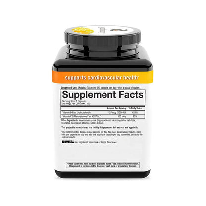Vitamina D3 + K2 120 caps Youtheory