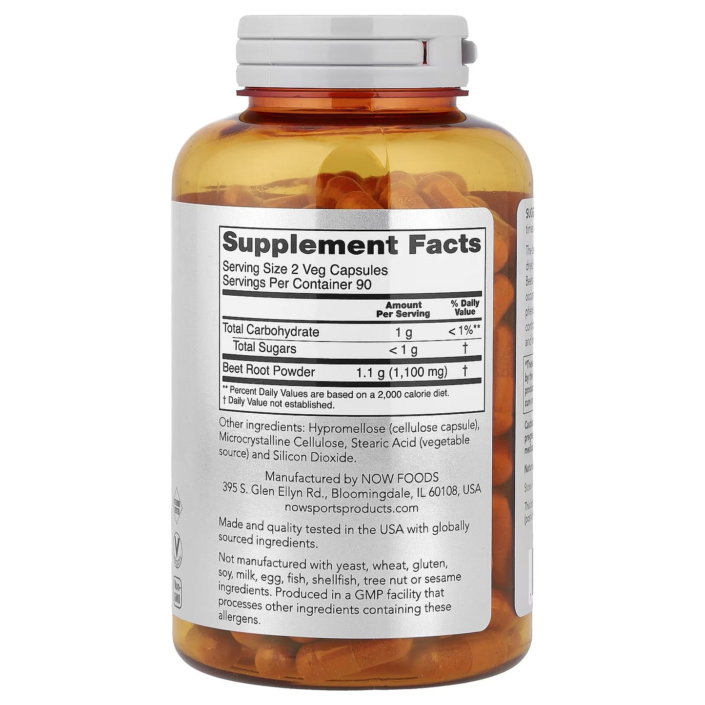 BEET ROOT 180 VEG CAPSULES