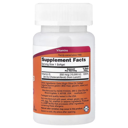 VITAMINA D3 10.0000IU 120SOFT NOW