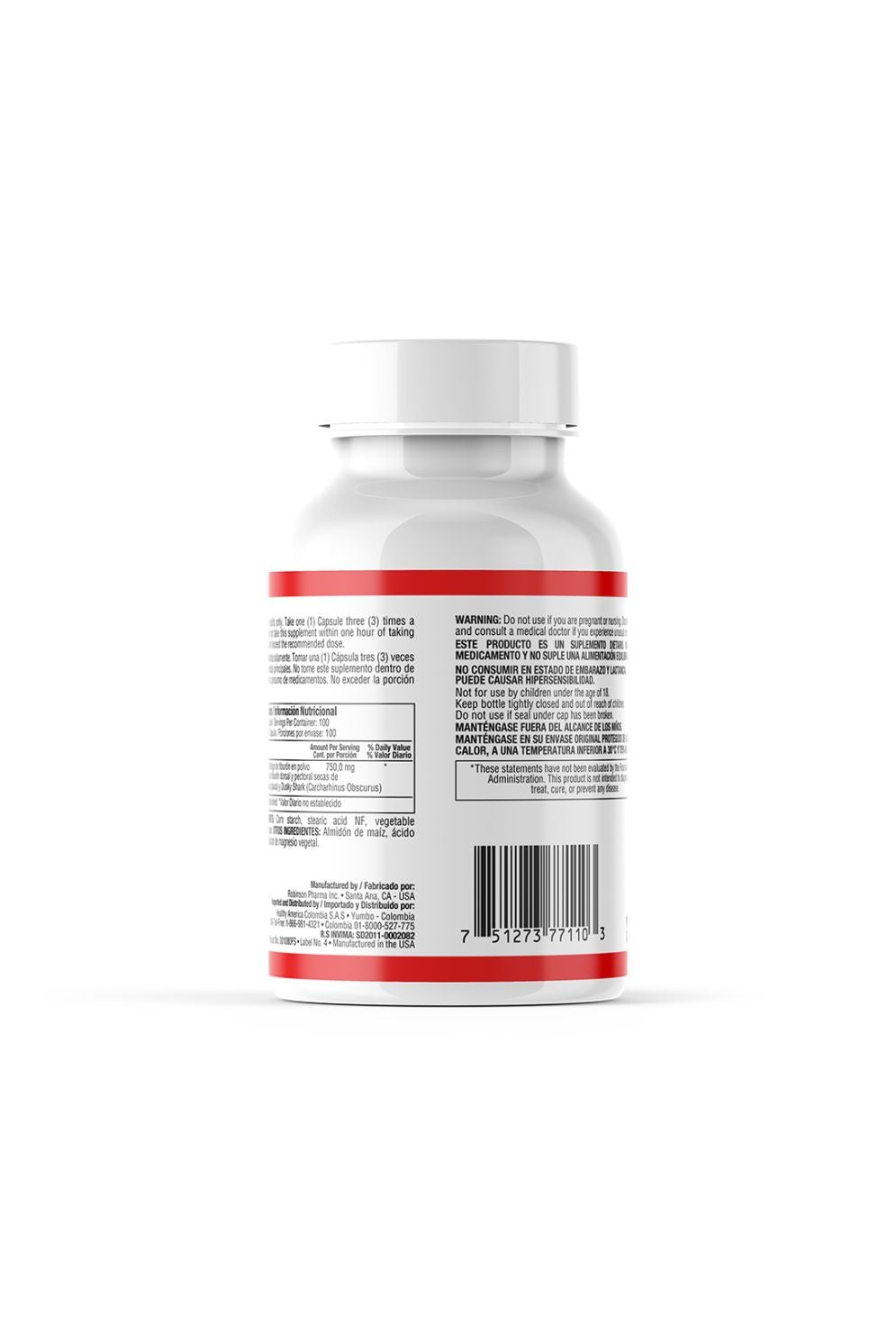 SHARK CARTILAGE 750MG 100 CAPSULES