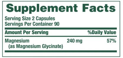 NATURE’S BOUNTY MAGNESIUM GLYCINATE 240 MG – 180 CÁPSULAS