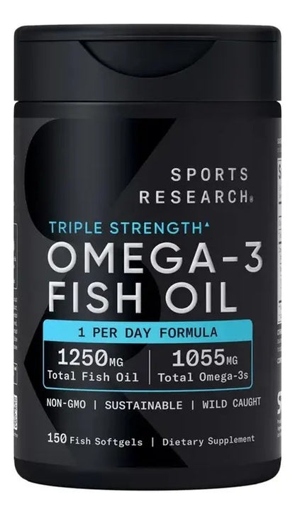 OMEGA 3 1.250 MG EPA 690 MG + DHA 310 MG X 150 CAP GEL SPORT RESEARCH
