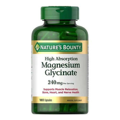 NATURE’S BOUNTY MAGNESIUM GLYCINATE 240 MG – 180 CÁPSULAS