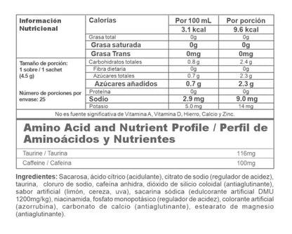ENERGY X - 25 SOBRES 112.5G
