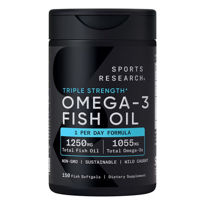 OMEGA 3 1.250 MG EPA 690 MG + DHA 310 MG X 150 CAPSULAS GEL SPORTS RESEARCH