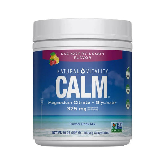 CITRATO + GLICINATO DE MAGNESIO CALM 325 MG – NATURAL VITALITY | 567 G