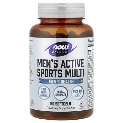 Mens Active Sports Multivitamínico 90 softgels NOW