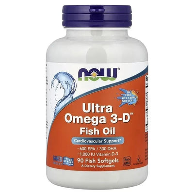 Ultra Omega 3 with Vitamin D-3 90 softgels NOW