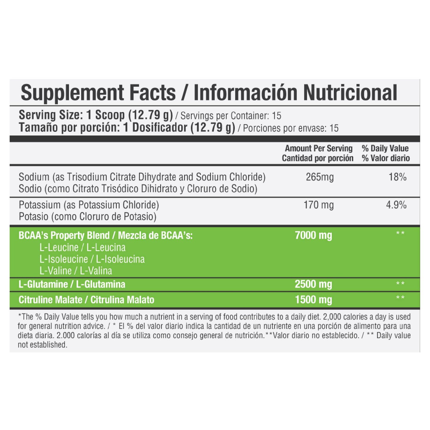 BCAA'S 2400 mg 90 Cápsulas