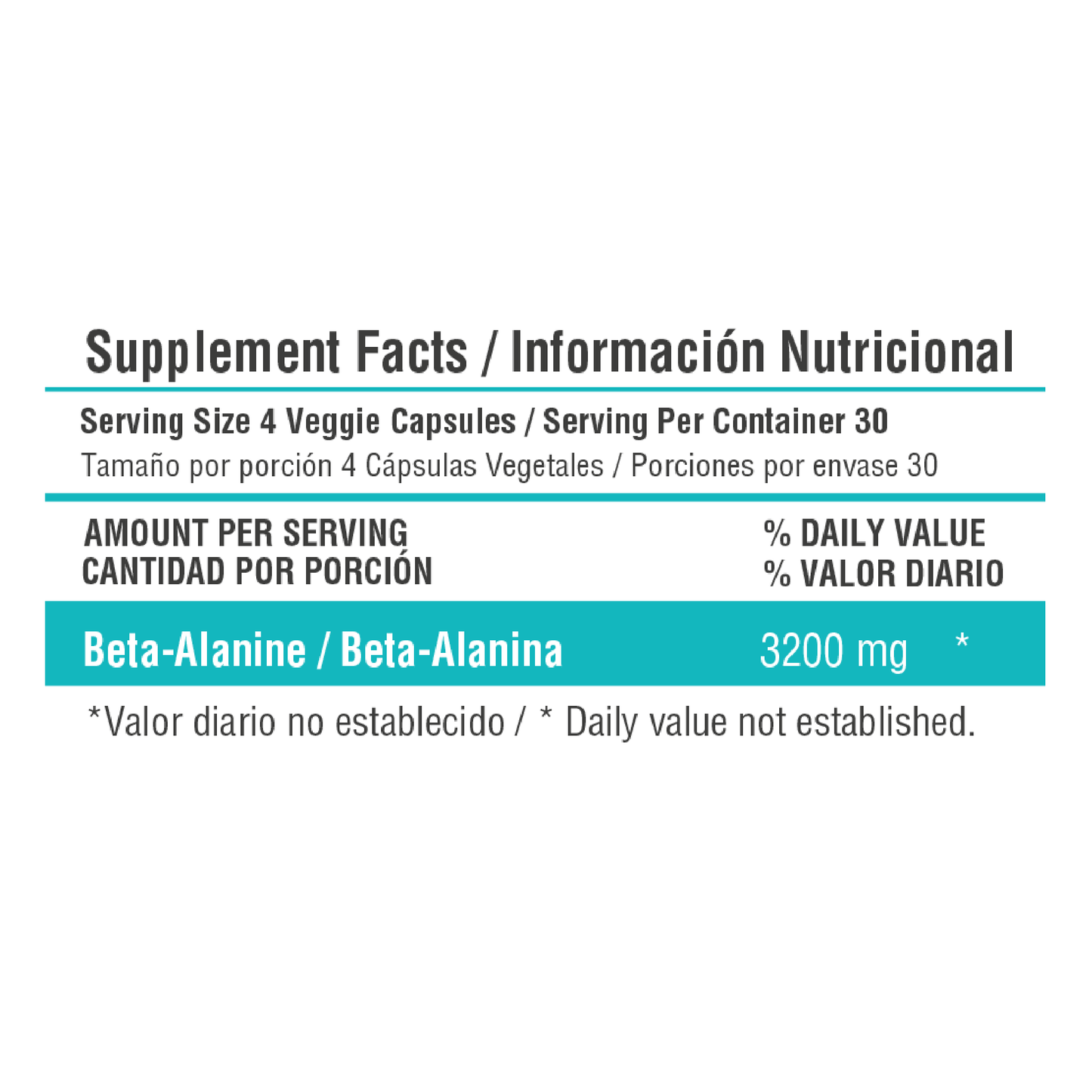 Beta Alanine 120 Cápsulas