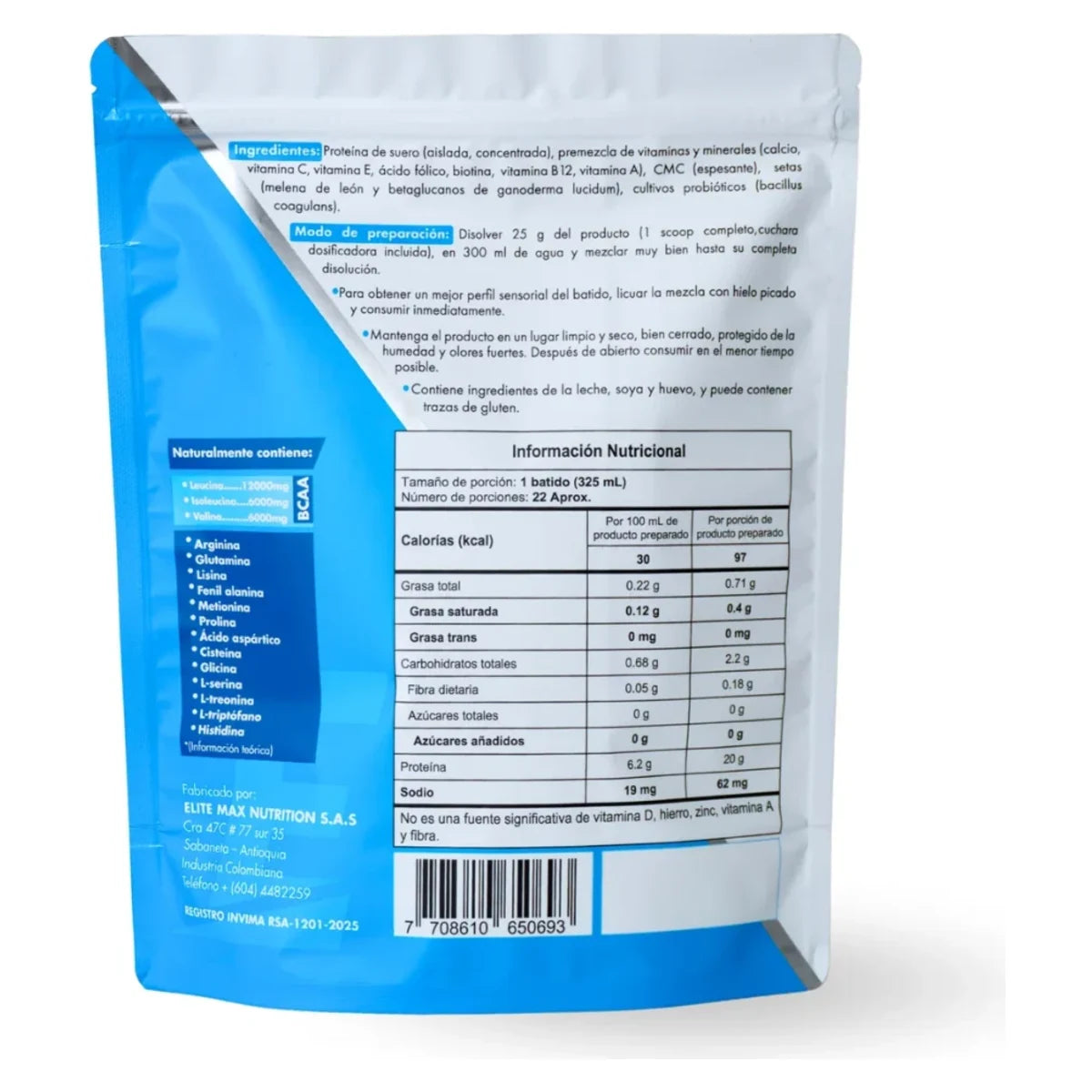 Bio Whey + Probioticos + Melena de Leon 545 g