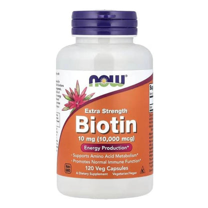 Biotin 10 mg NOW 120 caps