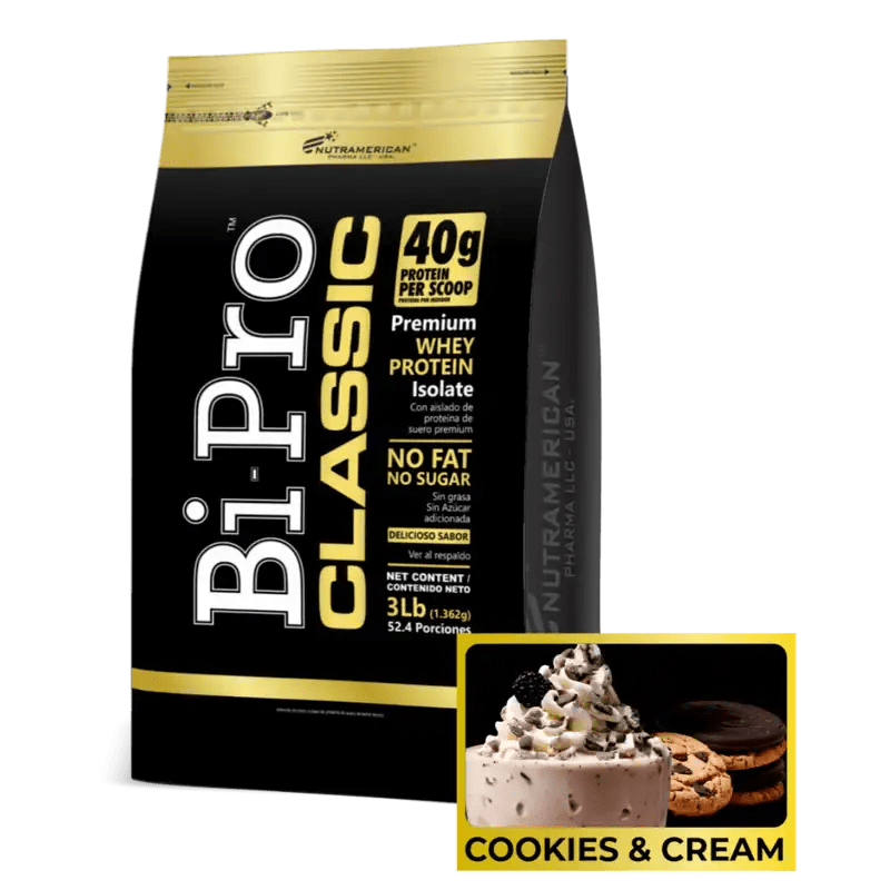 BIPRO CLASSIC COOKIES & CREAM 3 LB - NUTRAMERICAN PHARMA